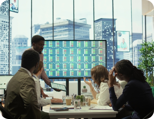 business meeting with team